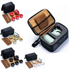 Load image into Gallery viewer, Customize Chinese Kung Fu Tea Set Ceramic Portable Teapot Set Outdoor
