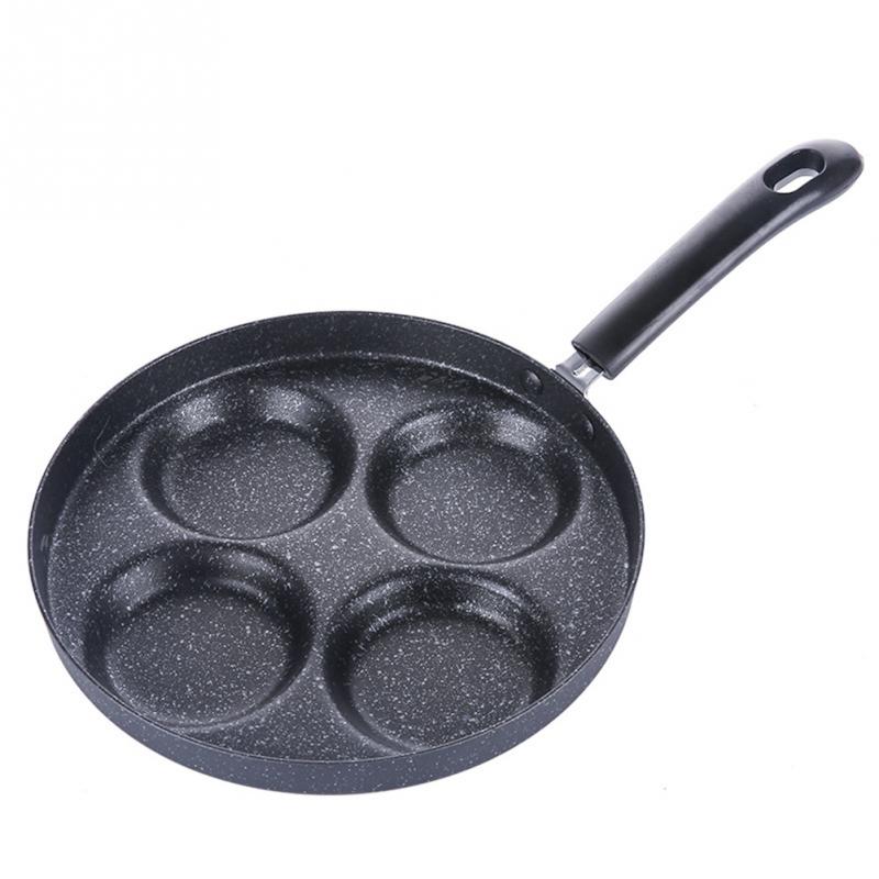 Four-hole Frying Pot Thickened Omelet Pan Non-stick Egg Pancake