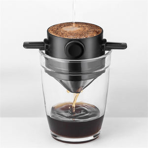 Coffee Drip Filter Cup Portable Reusable Paperless Pour Over Coffee Dripper