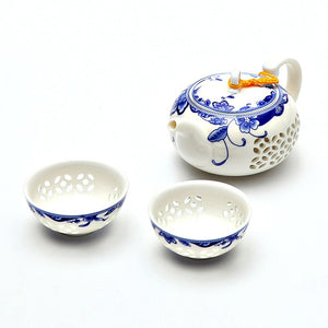 TANGPIN blue-and-white exquisite ceramic teapot kettles tea cup porcelain chinese kung fu tea set drinkware