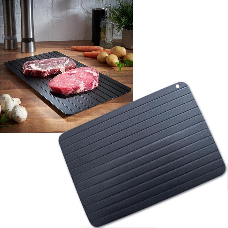 1 Uds bandeja para descongelar placa de Metal bandeja de descongelación